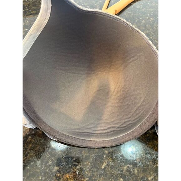 Cacique Women's Lace T-Shirt Bra 40F Gray Lightly Lined Underwire - Picture 12 of 13